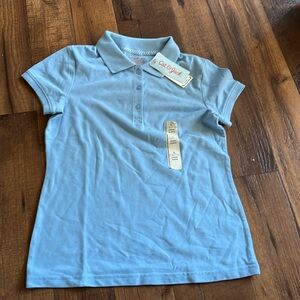 Cat and Jack girl polo short sleeve shirt size 10/12